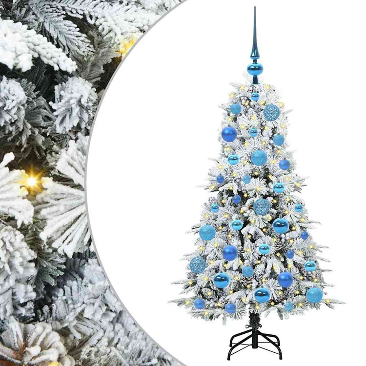 Vidaxx sapin de Noël artificiel pliant blanc 120 cm PE et PVC