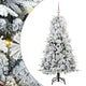 Vidaxx sapin de Noël artificiel pliant blanc 150 cm PE et PVC