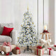 Vidaxx sapin de Noël artificiel pliant blanc 150 cm PE et PVC