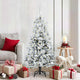 Vidaxx sapin de Noël artificiel pliant blanc 150 cm PE et PVC