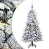 Vidaxx sapin de Noël artificiel pliant blanc 150 cm PE et PVC