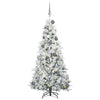 Vidaxx sapin de Noël artificiel pliant blanc 180 cm PE et PVC