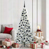 Vidaxx sapin de Noël artificiel pliant blanc 180 cm PE et PVC