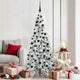 Vidaxx sapin de Noël artificiel pliant blanc 180 cm PE et PVC