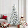 Vidaxx sapin de Noël artificiel pliant blanc 180 cm PE et PVC