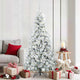 Vidaxx sapin de Noël artificiel pliant blanc 180 cm PE et PVC