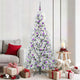 Vidaxx sapin de Noël artificiel pliant blanc 180 cm PE et PVC
