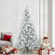 Vidaxx sapin de Noël artificiel pliant blanc 240 cm PE et PVC