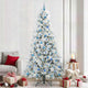 Vidaxx sapin de Noël artificiel pliant blanc 240 cm PE et PVC