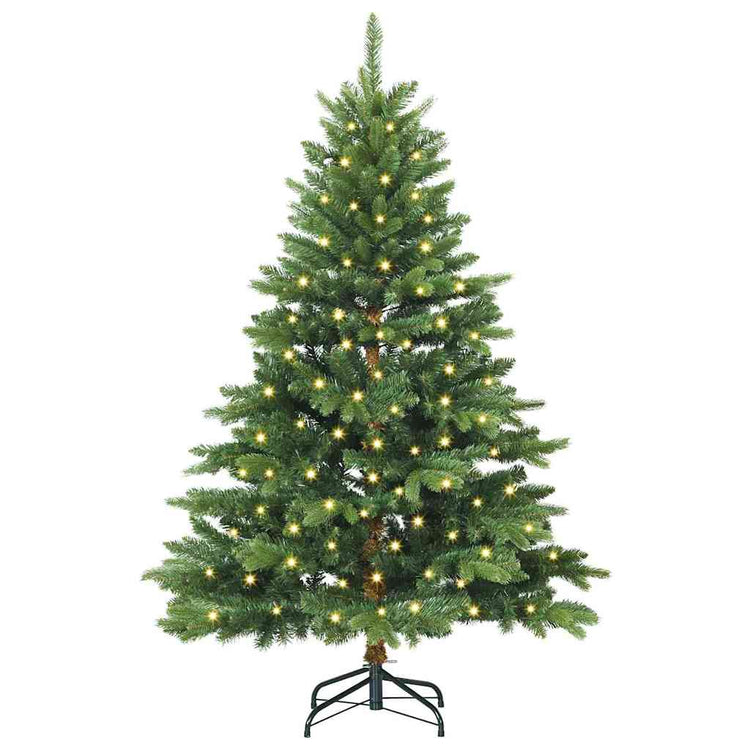 Vidaxx sapin de Noël artificiel avec 150 LED avec standard vert 150 cm PE et PVC
