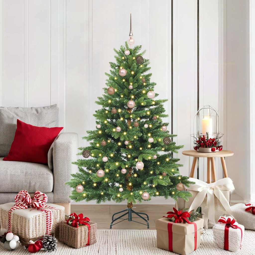 Vidaxx sapin de Noël artificiel avec 150 LED avec standard vert 150 cm PE et PVC