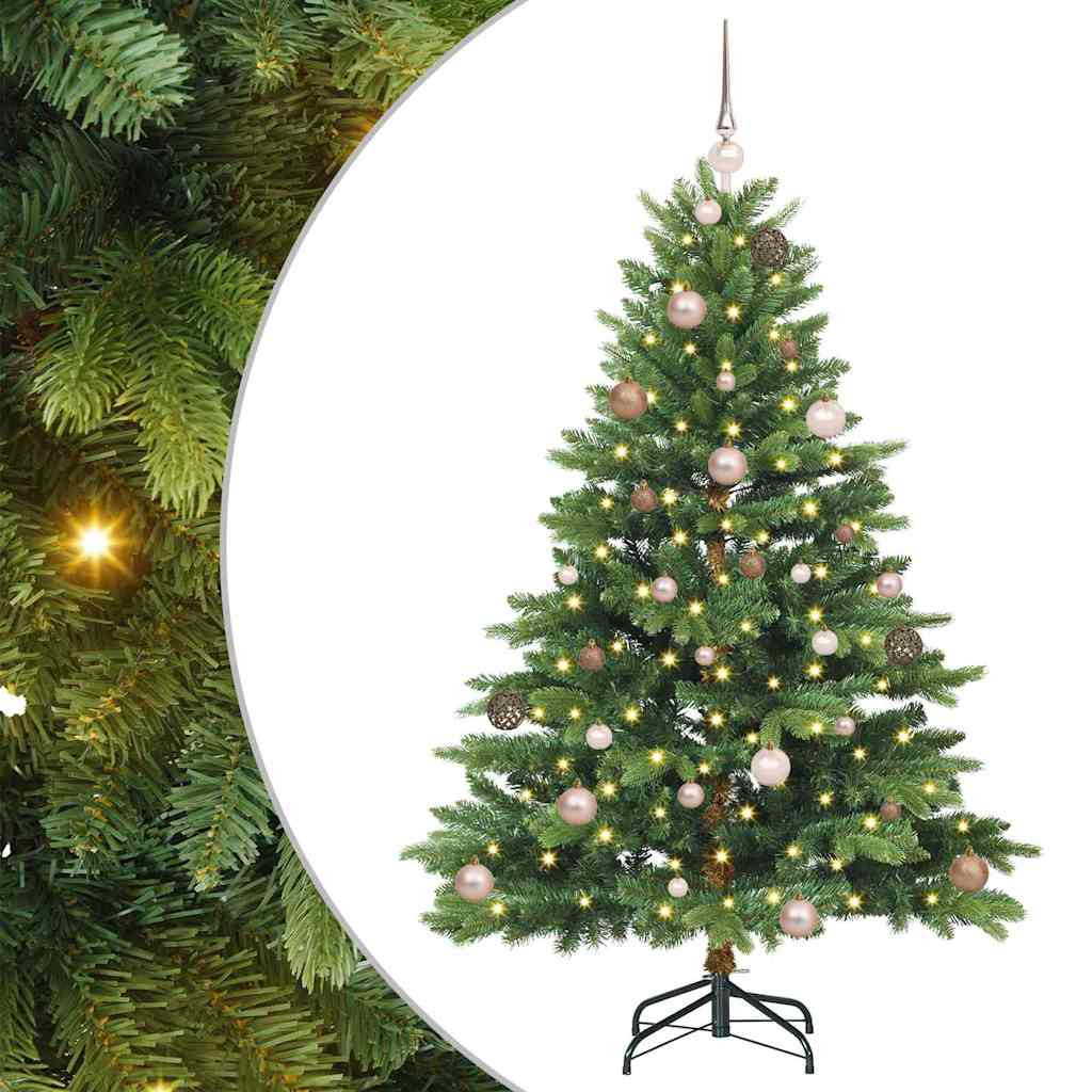 Vidaxx sapin de Noël artificiel avec 150 LED avec standard vert 150 cm PE et PVC