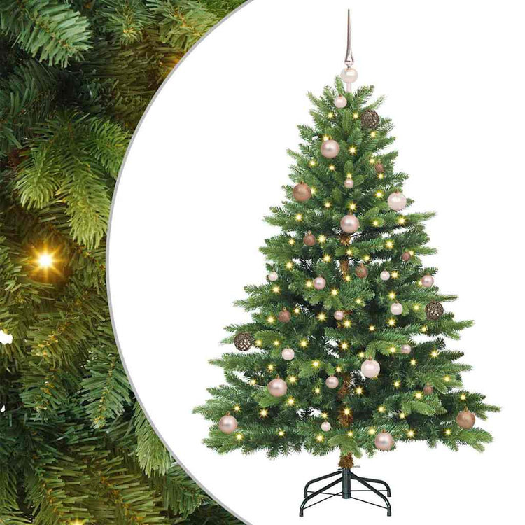 Vidaxx sapin de Noël artificiel avec 150 LED avec standard vert 150 cm PE et PVC