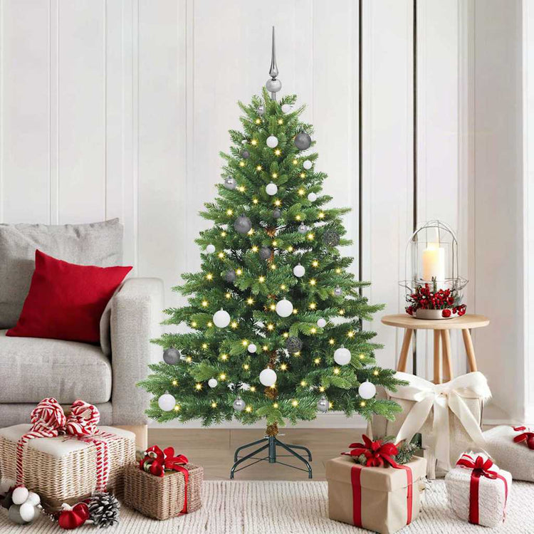 Vidaxx sapin de Noël artificiel avec 150 LED avec standard vert 150 cm PE et PVC