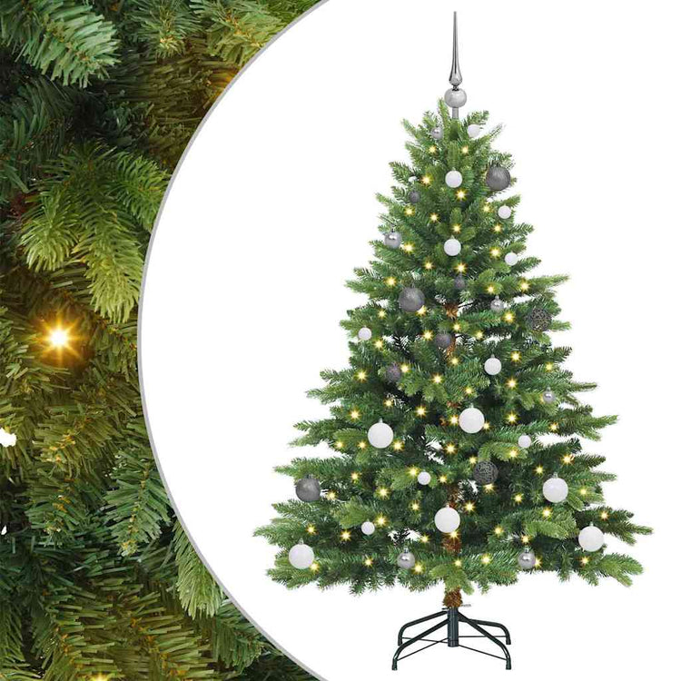 Vidaxx sapin de Noël artificiel avec 150 LED avec standard vert 150 cm PE et PVC