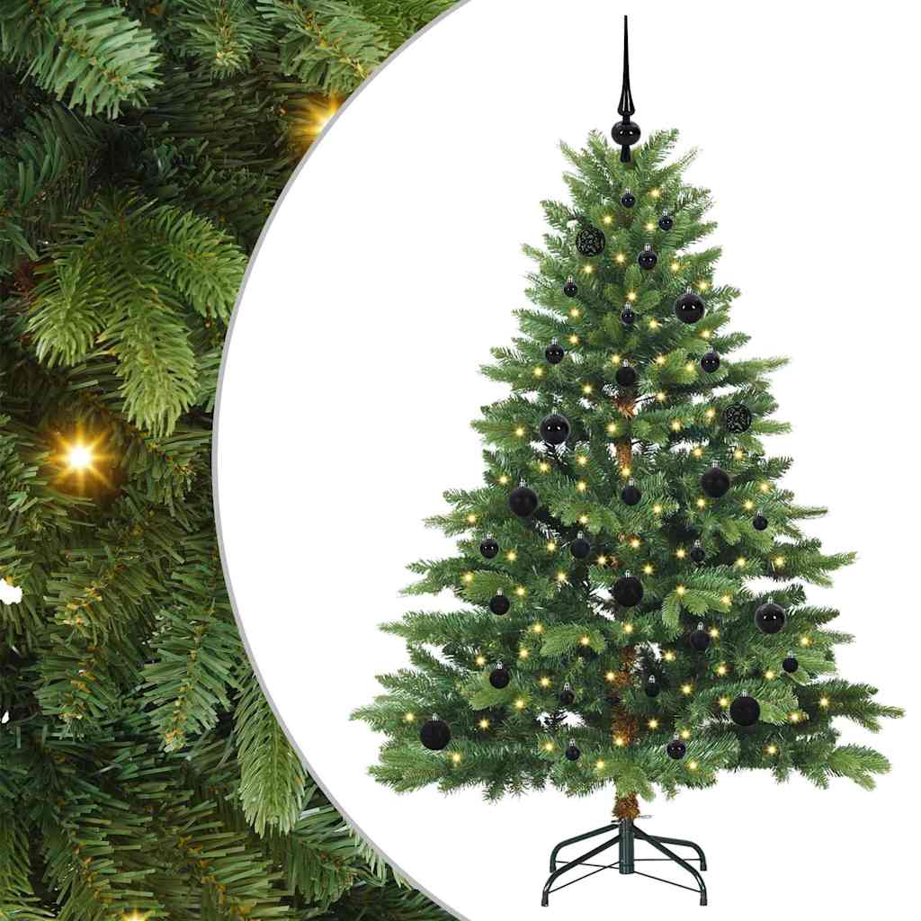 Vidaxx sapin de Noël artificiel avec 150 LED avec standard vert 150 cm PE et PVC