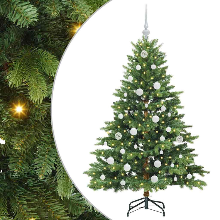 Vidaxx sapin de Noël artificiel avec 150 LED avec standard vert 150 cm PE et PVC