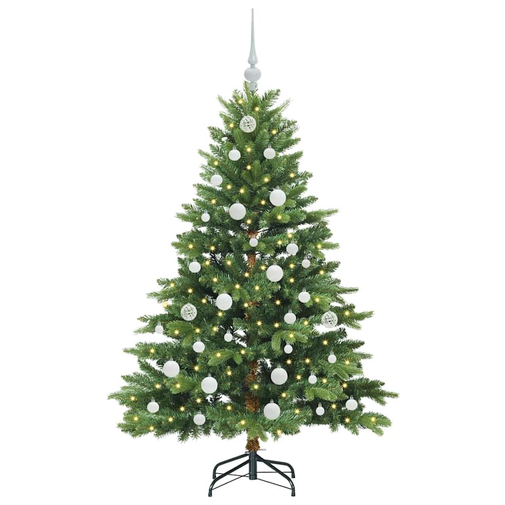 Vidaxx sapin de Noël artificiel avec 150 LED avec standard vert 150 cm PE et PVC