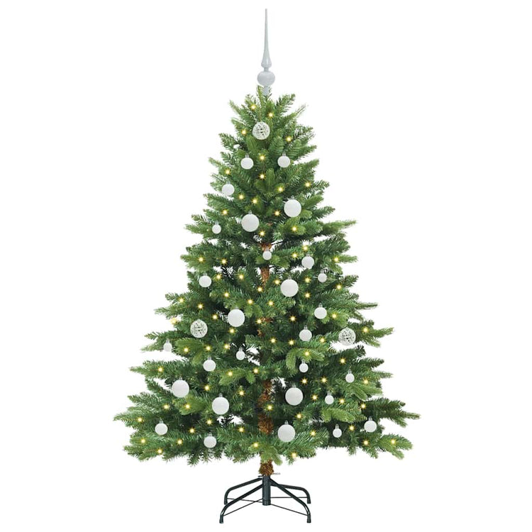 Vidaxx sapin de Noël artificiel avec 150 LED avec standard vert 150 cm PE et PVC