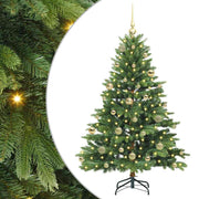 Vidaxx sapin de Noël artificiel avec 150 LED avec standard vert 150 cm PE et PVC - afbeelding 2