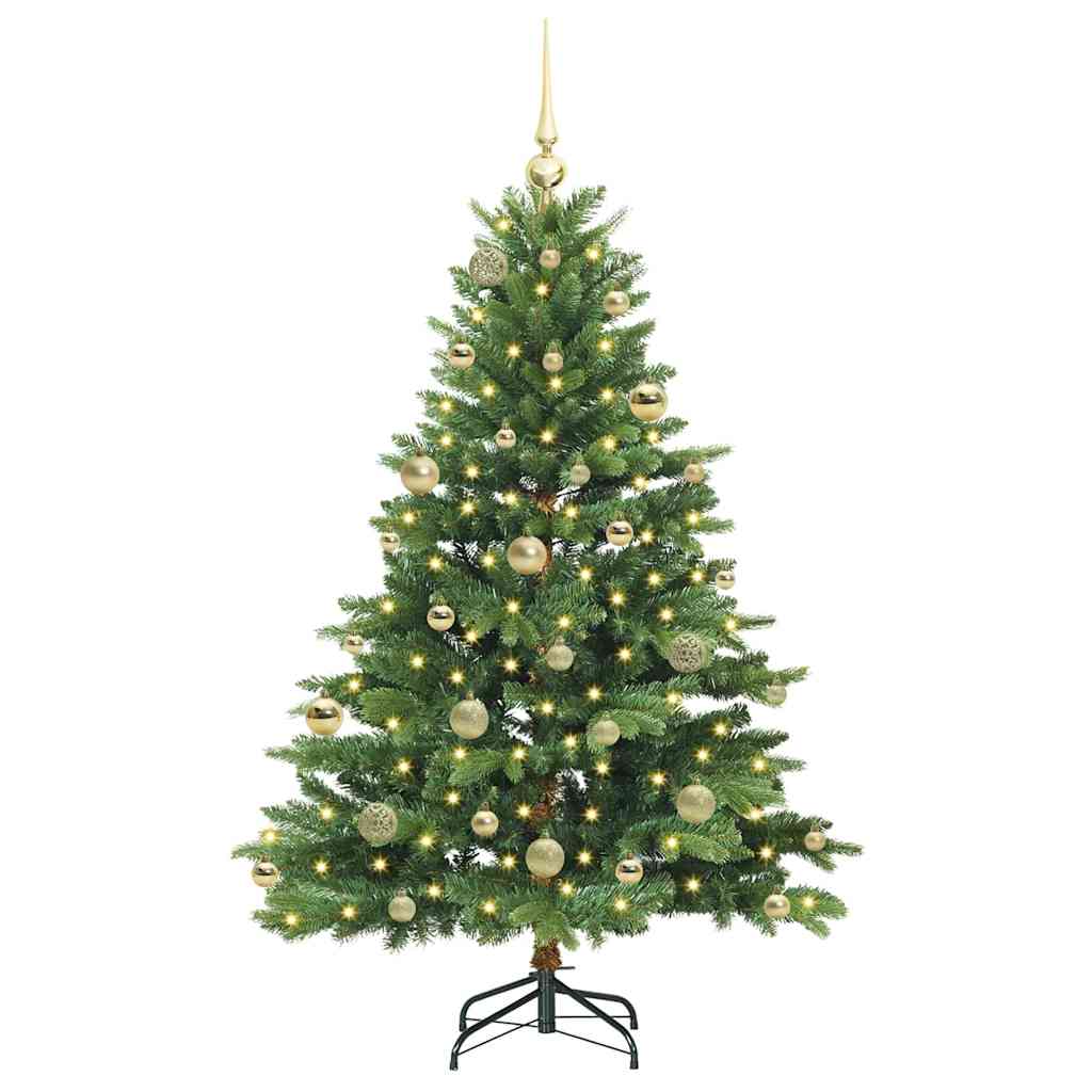Vidaxx sapin de Noël artificiel avec 150 LED avec standard vert 150 cm PE et PVC