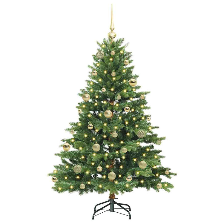 Vidaxx sapin de Noël artificiel avec 150 LED avec standard vert 150 cm PE et PVC