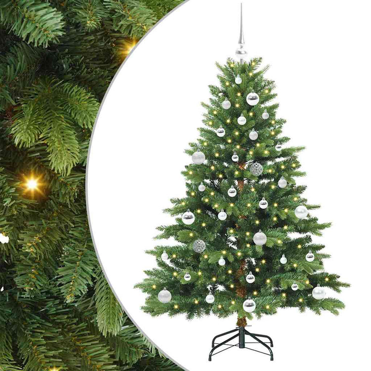 Vidaxx sapin de Noël artificiel avec 150 LED avec standard vert 150 cm PE et PVC