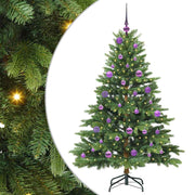 Vidaxx sapin de Noël artificiel avec 150 LED avec standard vert 150 cm PE et PVC - afbeelding 2