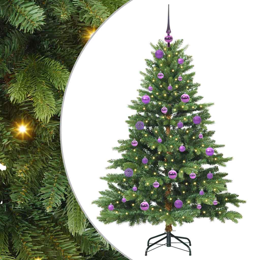 Vidaxx sapin de Noël artificiel avec 150 LED avec standard vert 150 cm PE et PVC