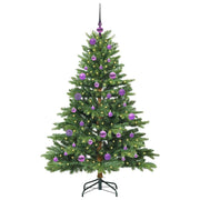 Vidaxx sapin de Noël artificiel avec 150 LED avec standard vert 150 cm PE et PVC - afbeelding 3