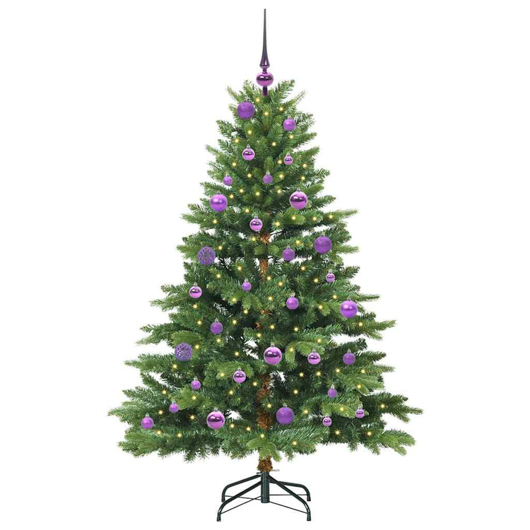 Vidaxx sapin de Noël artificiel avec 150 LED avec standard vert 150 cm PE et PVC