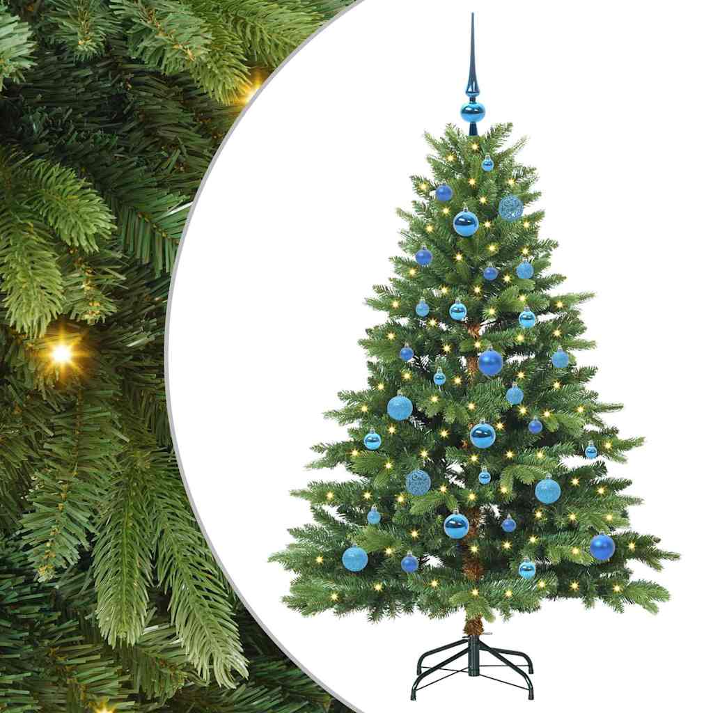 Vidaxx sapin de Noël artificiel avec 150 LED avec standard vert 150 cm PE et PVC