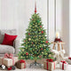 Vidaxx sapin de Noël artificiel avec 150 LED avec standard vert 150 cm PE et PVC