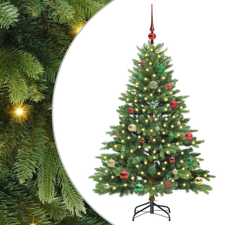 Vidaxx sapin de Noël artificiel avec 150 LED avec standard vert 150 cm PE et PVC