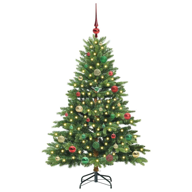 Vidaxx sapin de Noël artificiel avec 150 LED avec standard vert 150 cm PE et PVC
