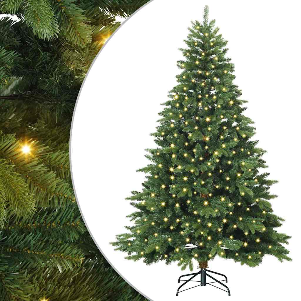 Vidaxx sapin de Noël artificiel avec 300 LED avec standard vert 180 cm PE et PVC