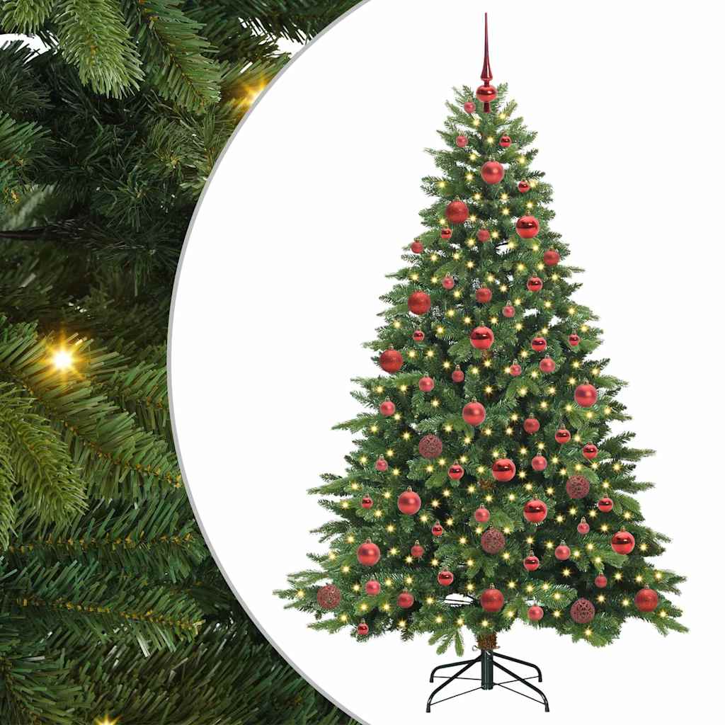 Vidaxx sapin de Noël artificiel avec 300 LED avec standard vert 180 cm PE et PVC