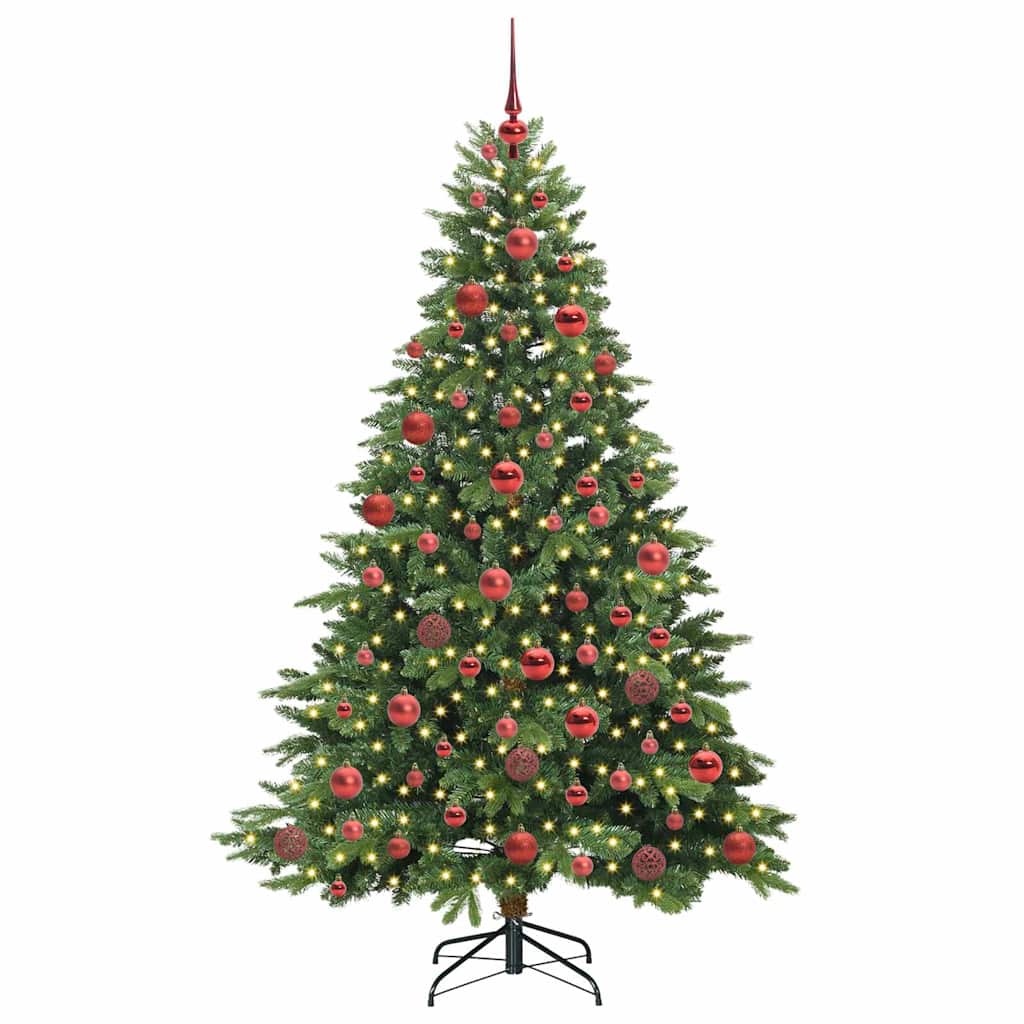 Vidaxx sapin de Noël artificiel avec 300 LED avec standard vert 180 cm PE et PVC