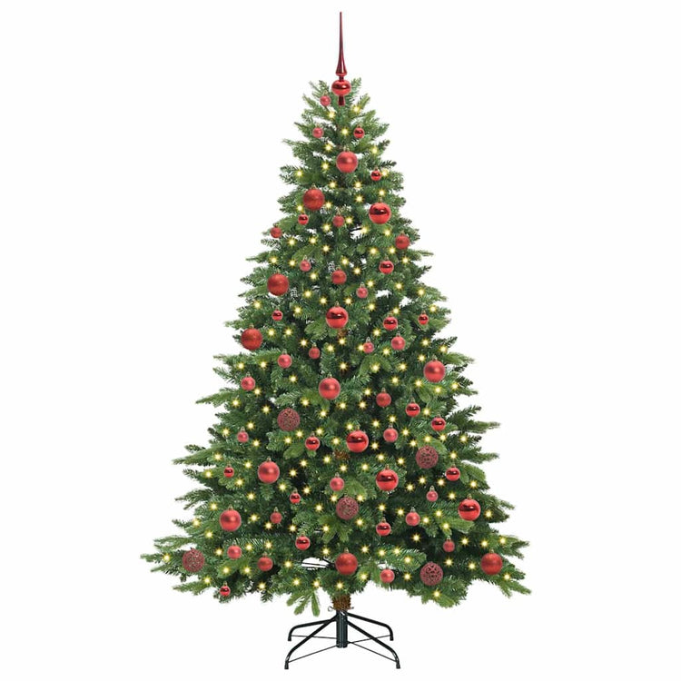 Vidaxx sapin de Noël artificiel avec 300 LED avec standard vert 180 cm PE et PVC