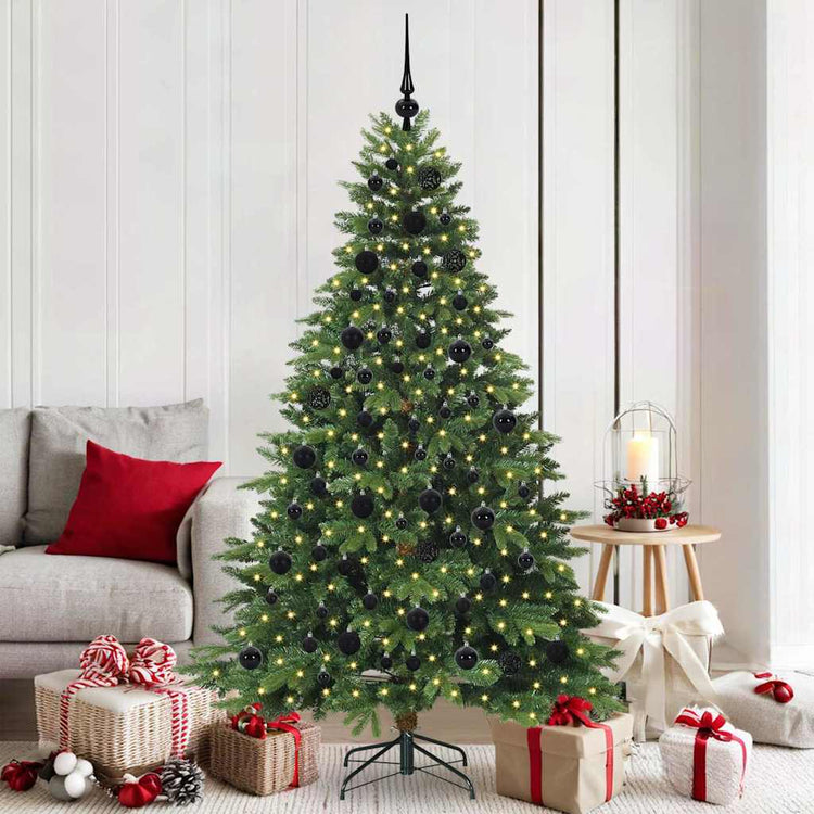 Vidaxx sapin de Noël artificiel avec 300 LED avec standard vert 180 cm PE et PVC