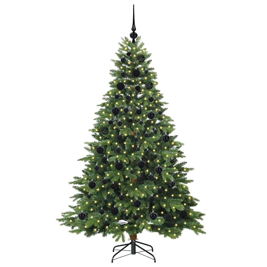 Vidaxx sapin de Noël artificiel avec 300 LED avec standard vert 180 cm PE et PVC