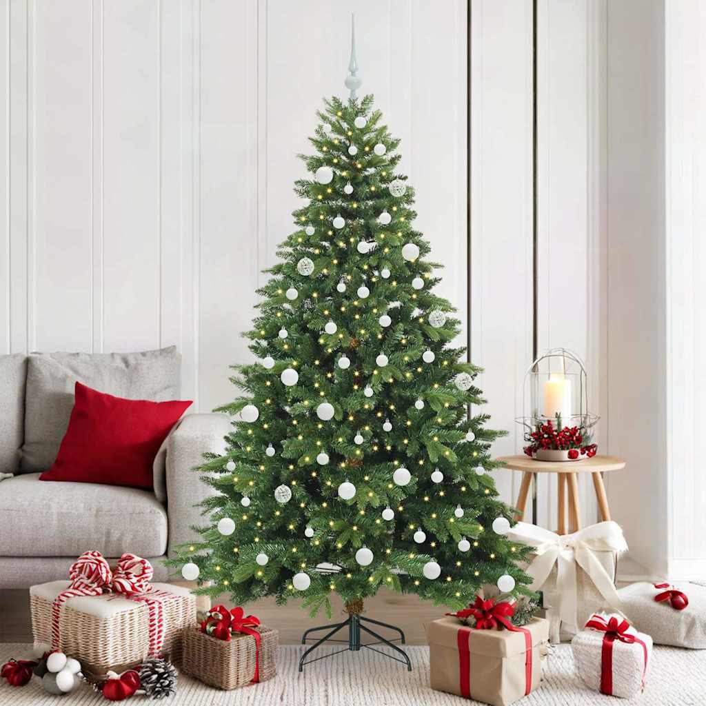 Vidaxx sapin de Noël artificiel avec 300 LED avec standard vert 180 cm PE et PVC
