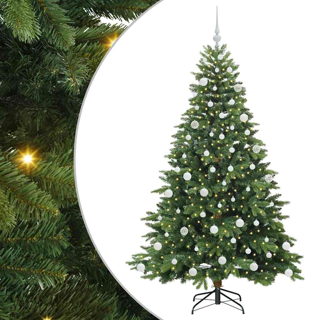 Vidaxx sapin de Noël artificiel avec 300 LED avec standard vert 180 cm PE et PVC