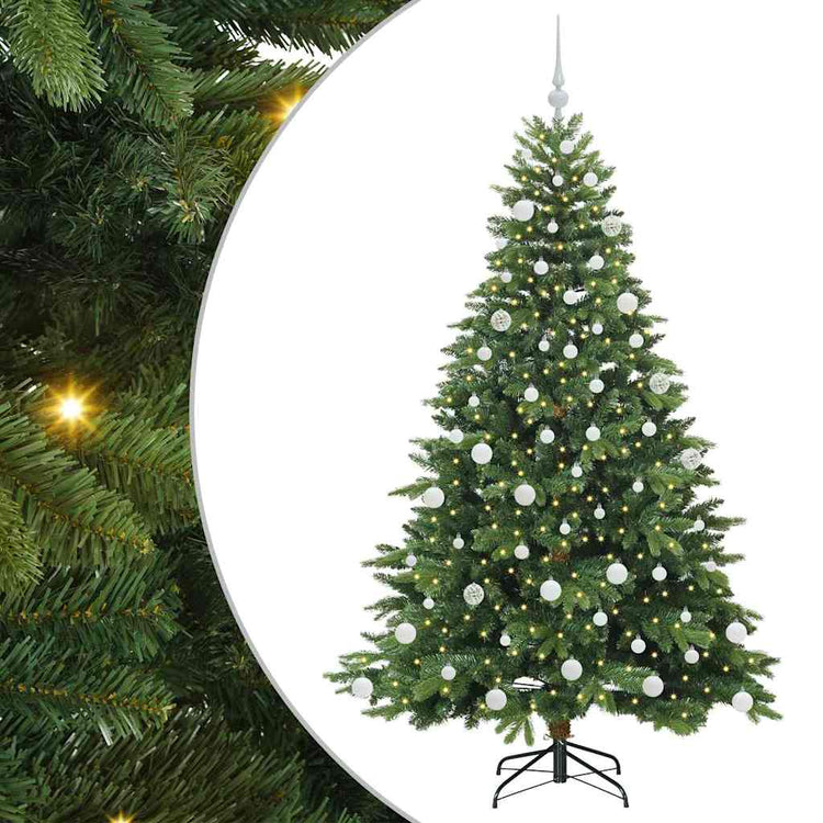 Vidaxx sapin de Noël artificiel avec 300 LED avec standard vert 180 cm PE et PVC