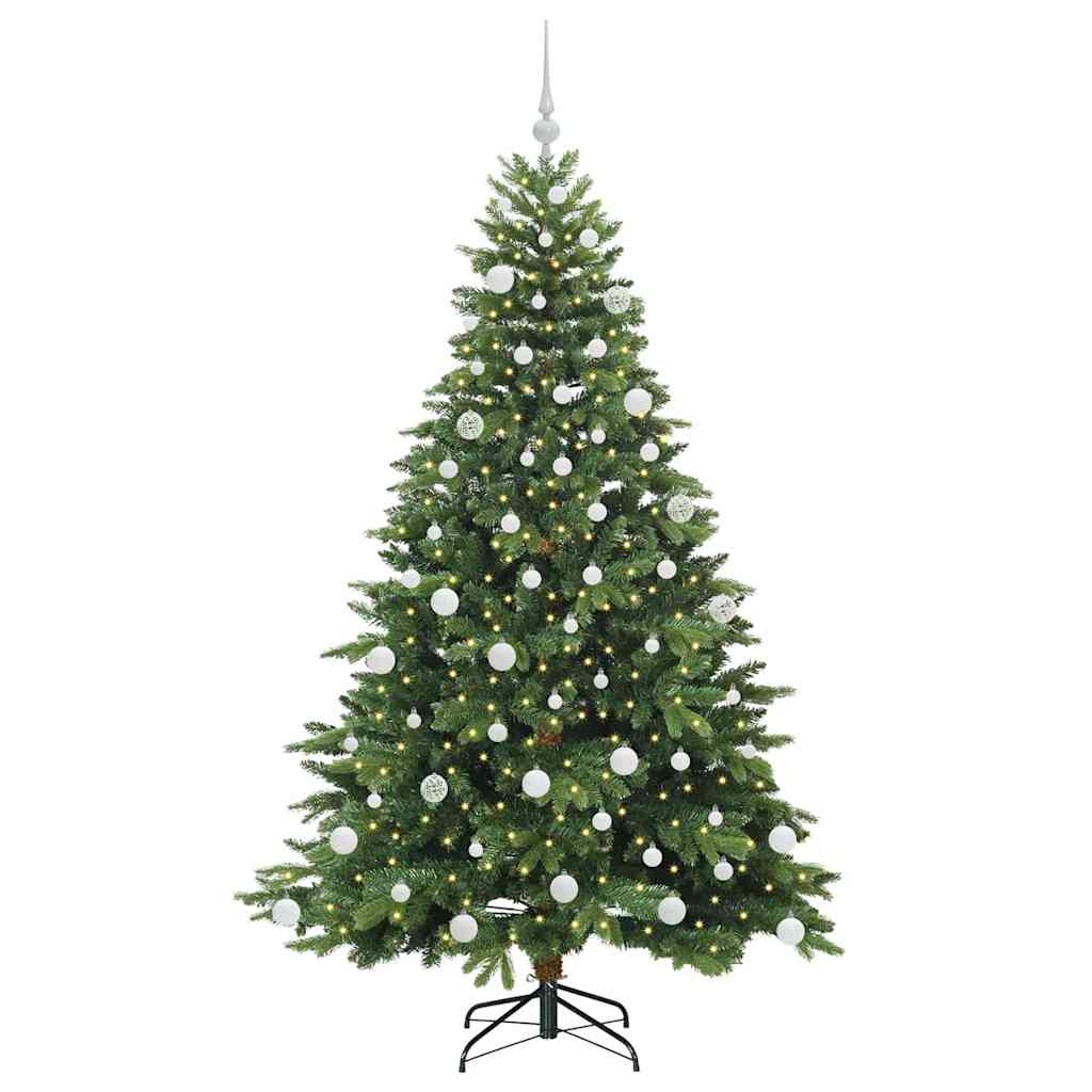 Vidaxx sapin de Noël artificiel avec 300 LED avec standard vert 180 cm PE et PVC