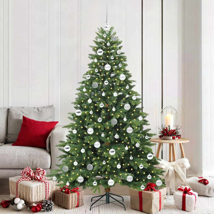 Vidaxx sapin de Noël artificiel avec 300 LED avec standard vert 180 cm PE et PVC