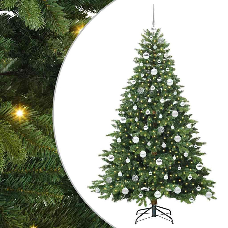 Vidaxx sapin de Noël artificiel avec 300 LED avec standard vert 180 cm PE et PVC