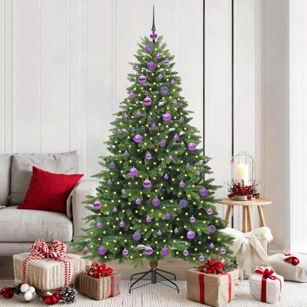 Vidaxx sapin de Noël artificiel avec 300 LED avec standard vert 180 cm PE et PVC
