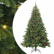 Vidaxx sapin de Noël artificiel avec 300 LED avec standard vert 210 cm PE et PVC - afbeelding 2