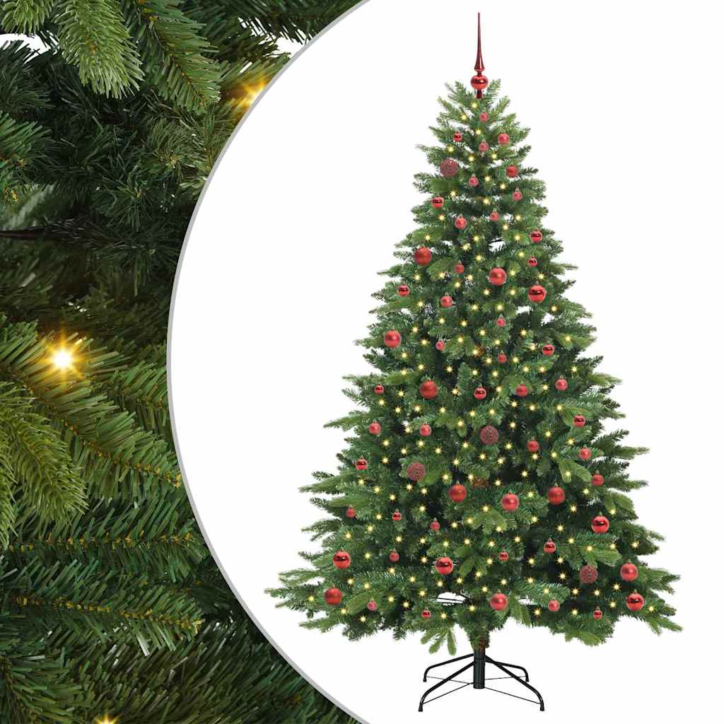 Vidaxx sapin de Noël artificiel avec 300 LED avec standard vert 210 cm PE et PVC